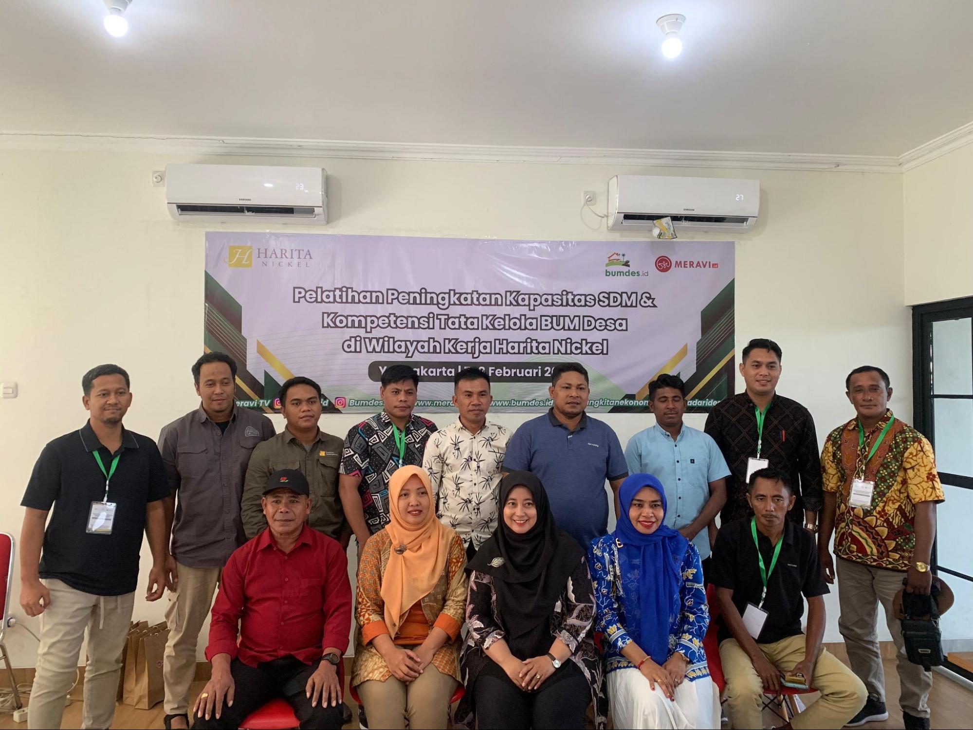 Harita Nickel Bersama Syncore Indonesia Gelar Peningkatan Kapasitas SDM Pengurus BUM Desa Wilayah Kerja Harita Nickel