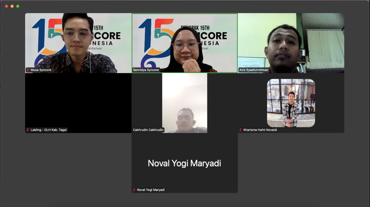 UPTD Laboratorium Lingkungan Hidup Kabupaten Tegal Kerjasama dengan  Syncore Indonesia Menyusun Draft Peraturan Kepala Daerah BLUD