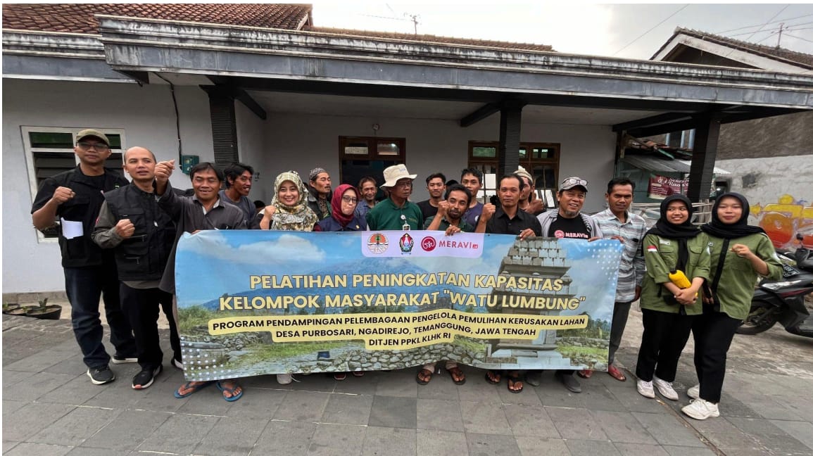 Pendampingan Kelembagaan Pengelola Pemulihan Lahan oleh KLHK dan Meravi.id